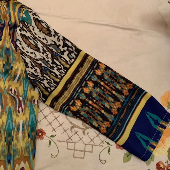 BEDO Printed Satin Mini Dress/ Size S - Picture 4 of 5